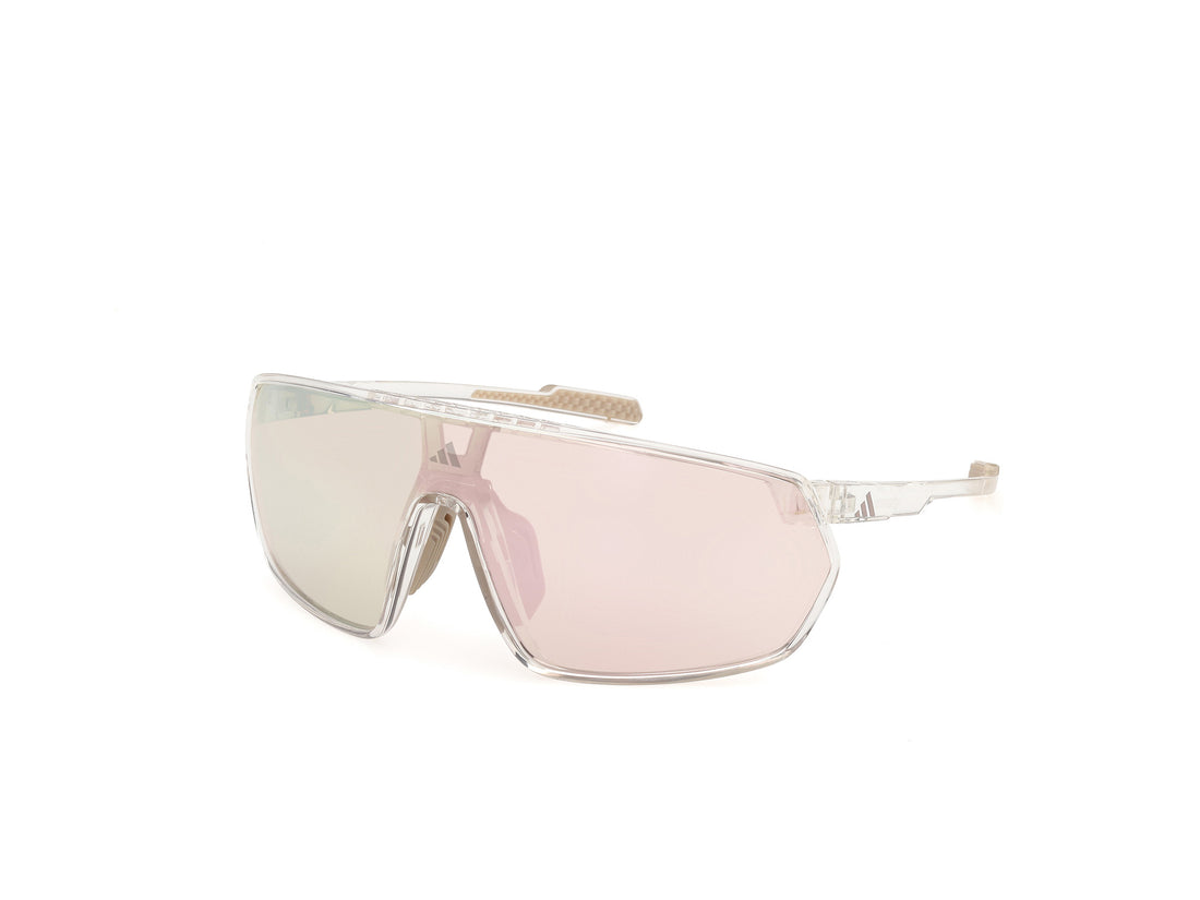 Solglasögon adidas sport sp0089 26g transparente shield unisex storlek 0mm - Huvudvy