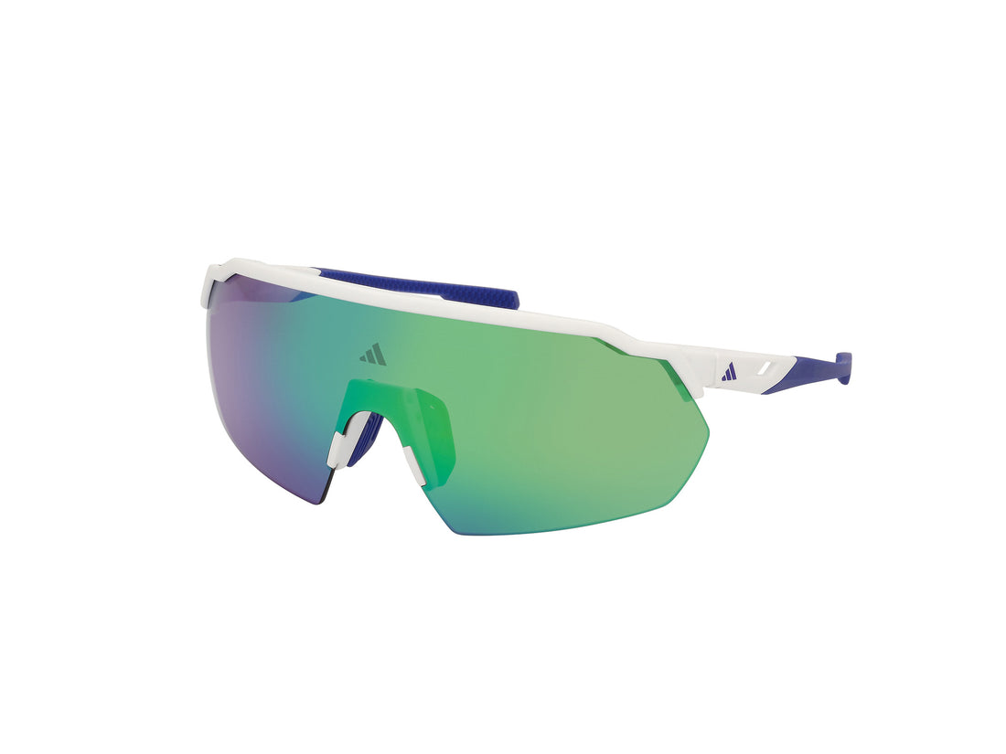 Solglasögon adidas sport sp0093 21q blanco unisex storlek 0mm - Huvudvy