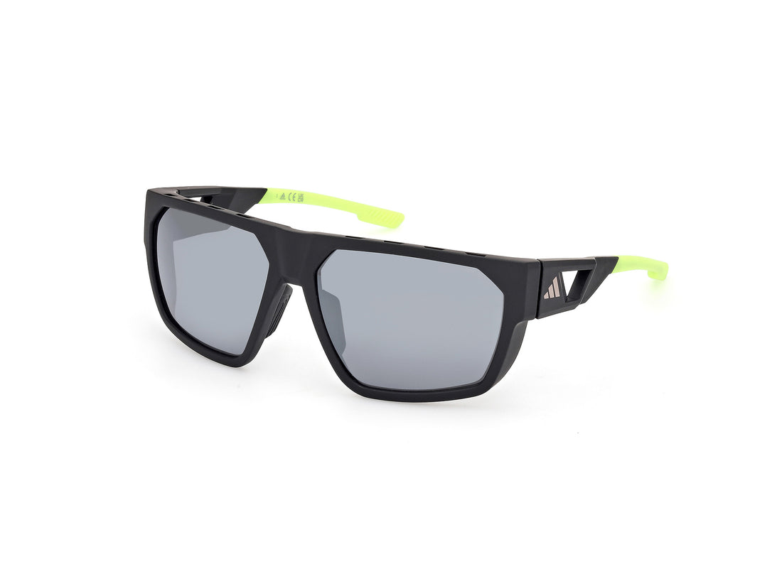 Solglasögon adidas sport sp0097 actv classic 02c negro oval masculino storlek 61mm - Huvudvy