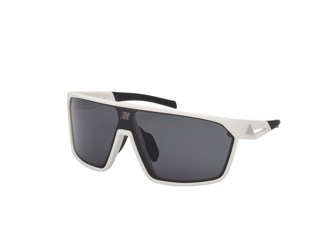 Solglasögon adidas sport sp0108 21a blanco shield unisex storlek 0mm - Huvudvy