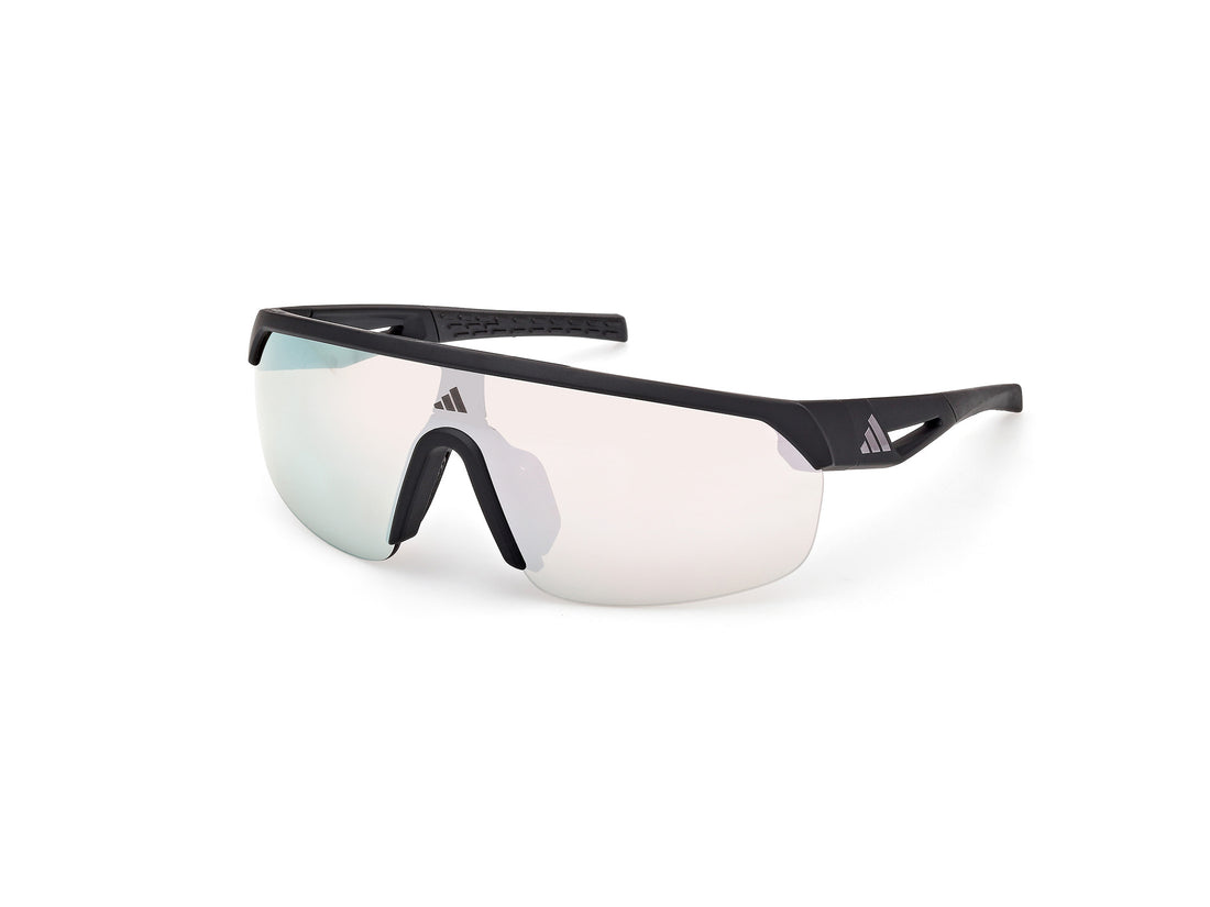 Solglasögon adidas sport sp0109 02g negro shield femenino storlek 0mm - Huvudvy