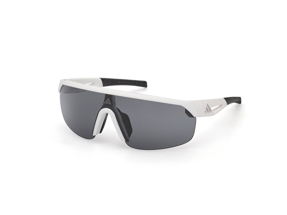 Solglasögon adidas sport sp0109 21a blanco shield femenino storlek 0mm - Huvudvy