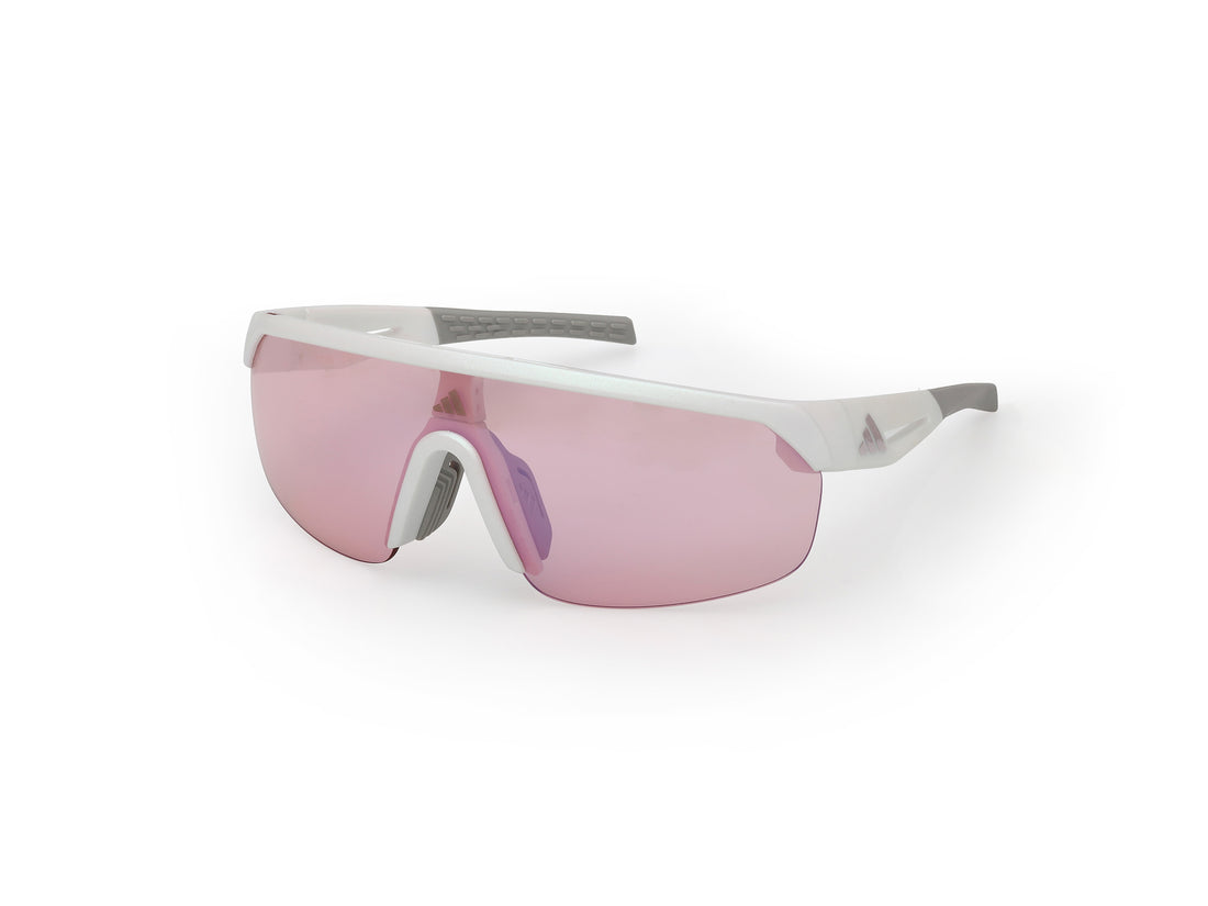 Solglasögon adidas sport sp0109 21z blanco shield femenino storlek 0mm - Huvudvy