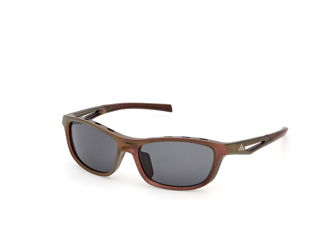 Solglasögon adidas sport sp0131 46a marron rectangular unisex storlek 57mm - Huvudvy
