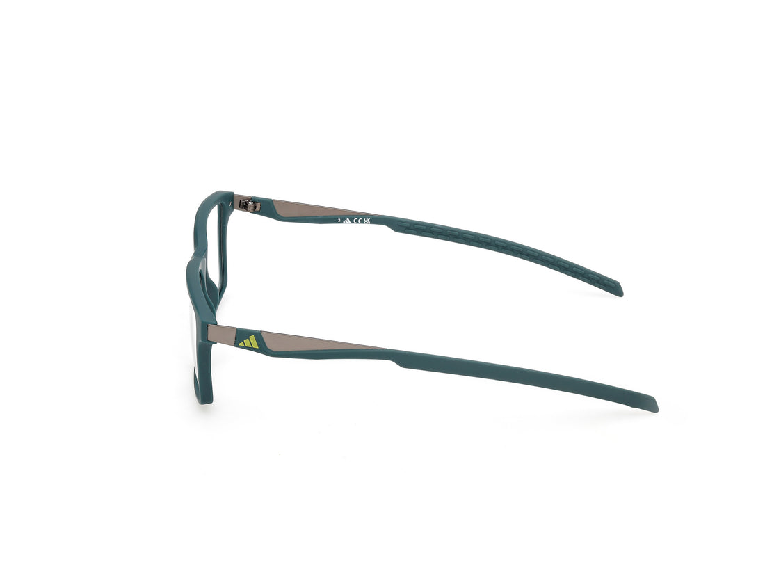 Prescription glasses adidas sport sp5109 097 verde rectangular masculino size 55mm - Detailed view