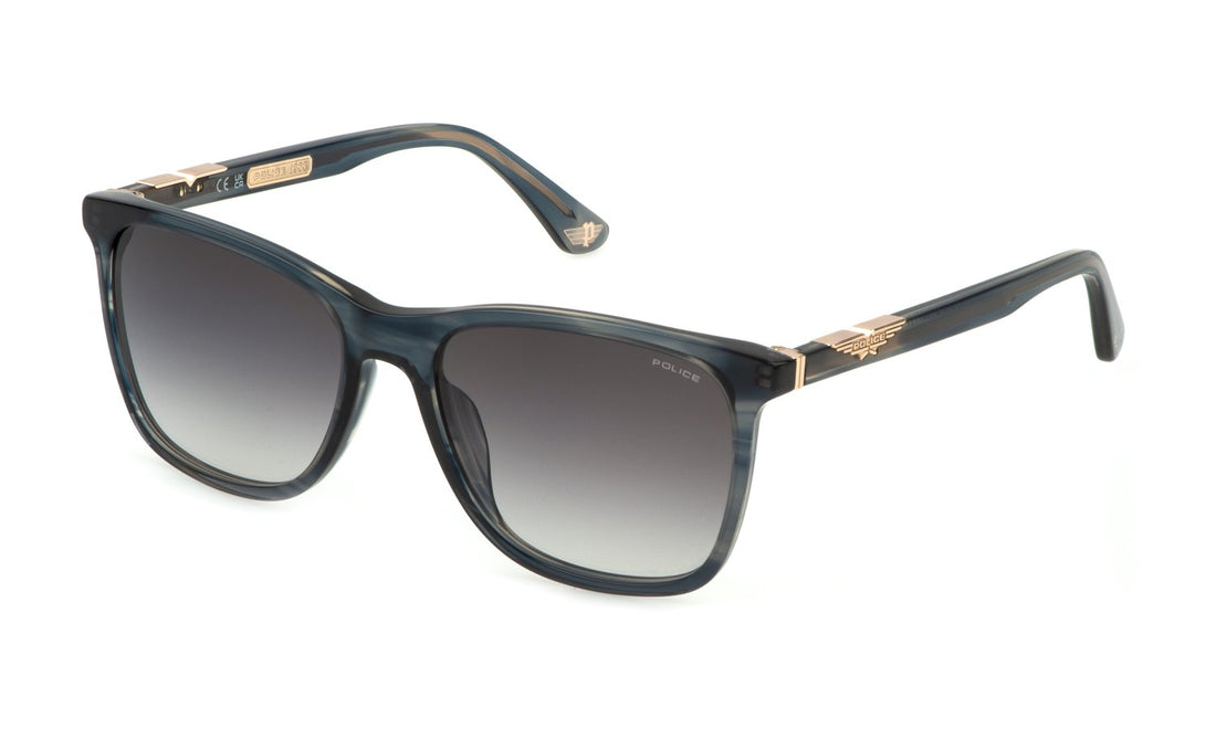Occhiali da sole police spl872n 0gbl azul square masculino taglia 56mm - Vista principale