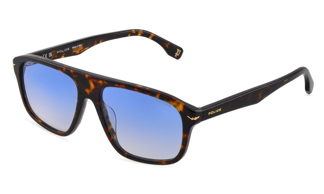 Zonnebrillen police splq65 722b havana square masculino maat 55mm - Hoofdaanzicht