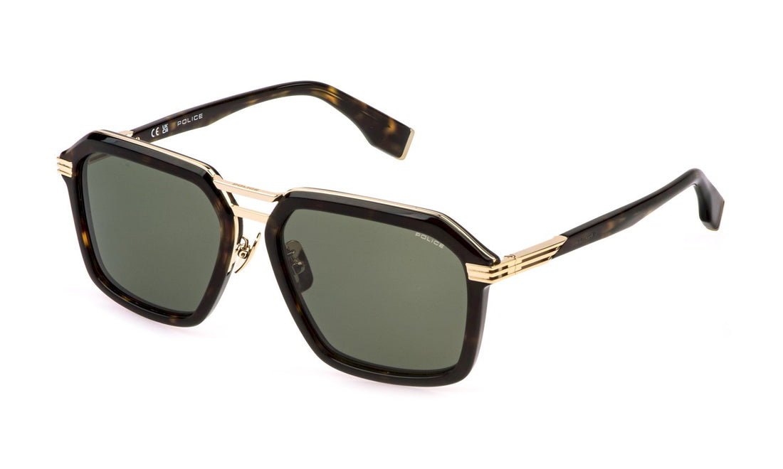 Occhiali da sole police splq92 300y dorado geometric masculino taglia 58mm - Vista principale