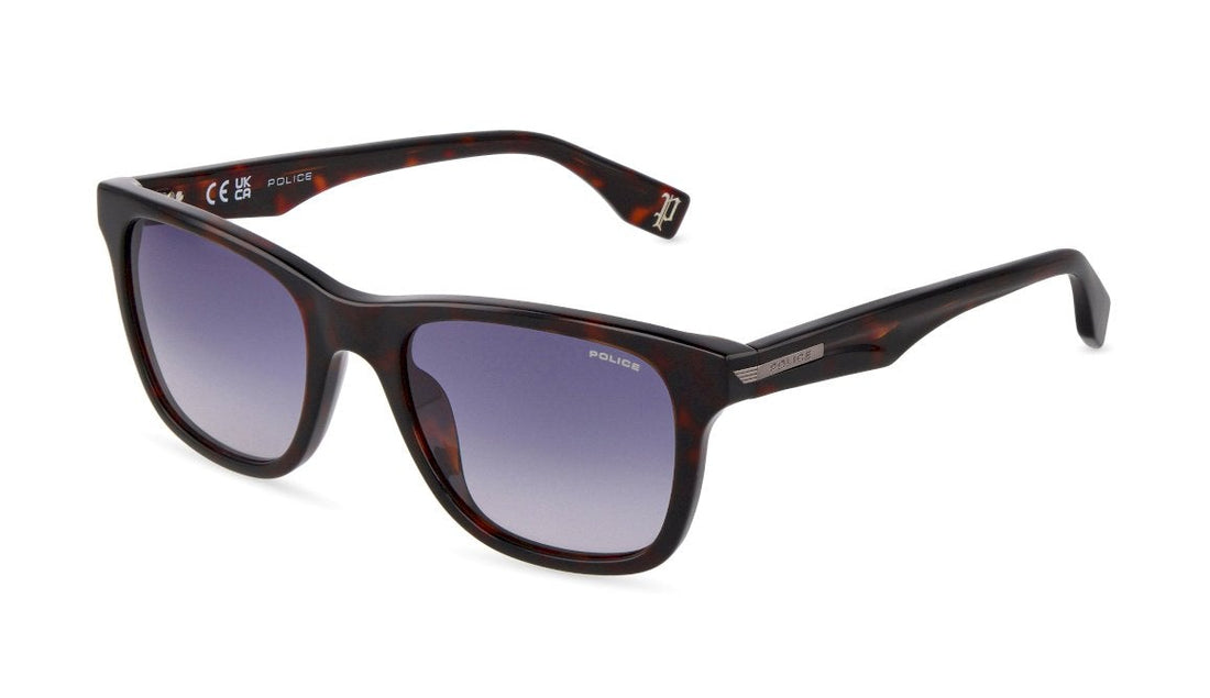 Óculos de sol police splu68 0722 havana square masculino tamanho 55mm - Vista principal