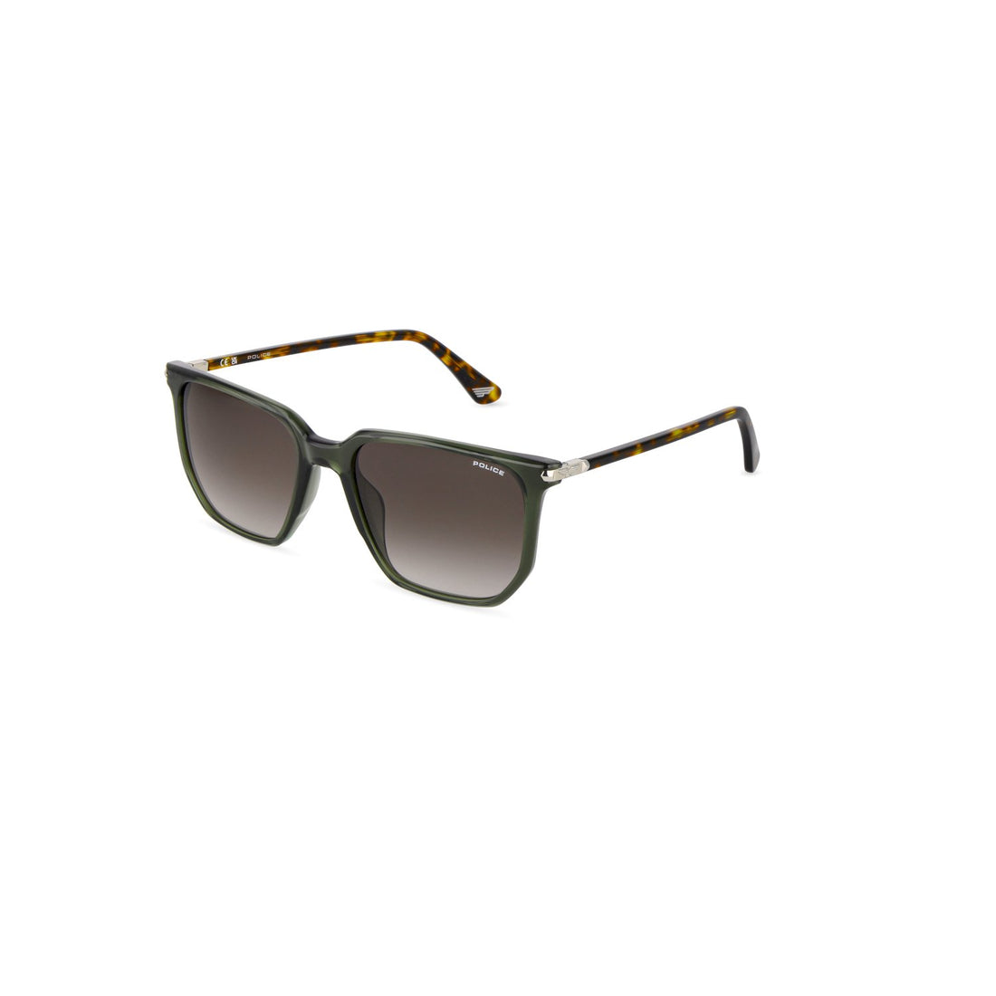 Occhiali da sole police splu70 0m26 verde geometric masculino taglia 55mm - Vista principale