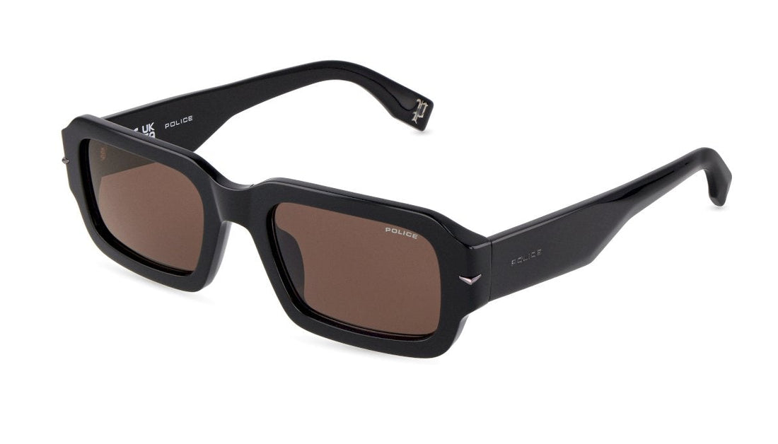 Óculos de sol police splu72 0700 negro square masculino tamanho 54mm - Vista principal