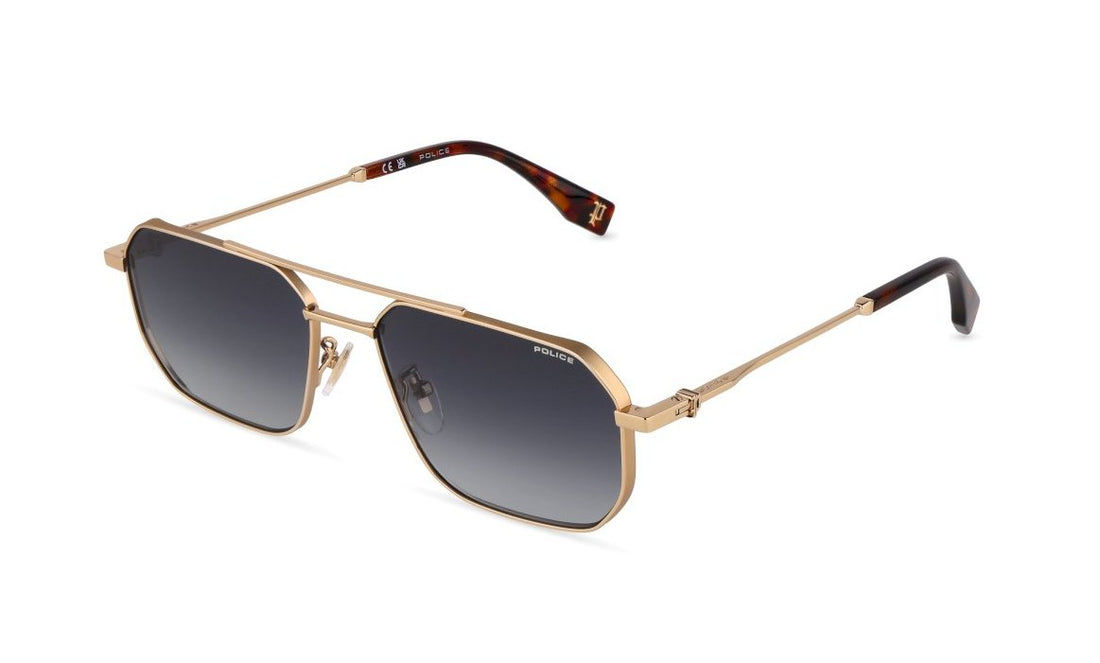 Óculos de sol police splu74 0349 dorado geometric masculino tamanho 58mm - Vista principal