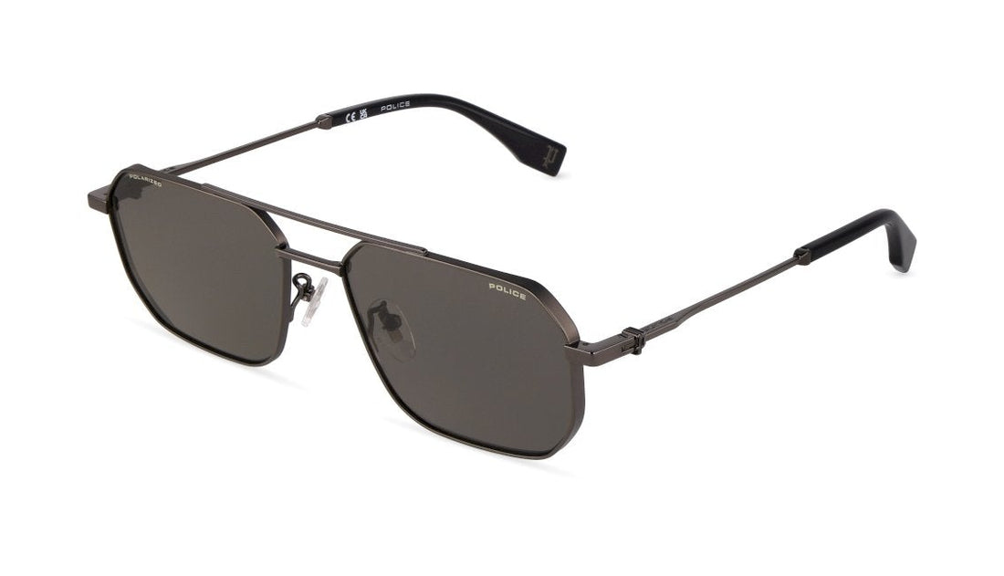 Óculos de sol police splu74 584p plateado geometric masculino tamanho 58mm - Vista principal