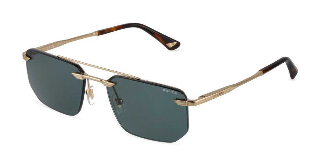 Óculos de sol police splu76 0300 dorado geometric masculino tamanho 57mm - Vista principal