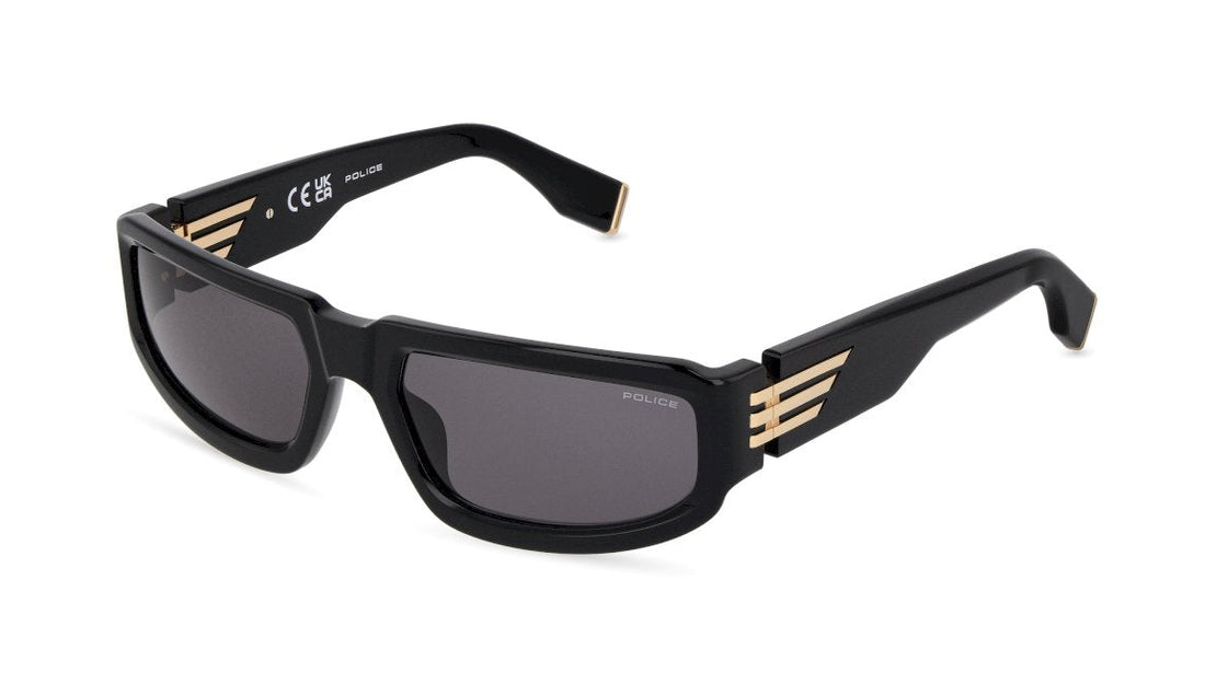 Óculos de sol police splu77 0700 negro geometric masculino tamanho 60mm - Vista principal