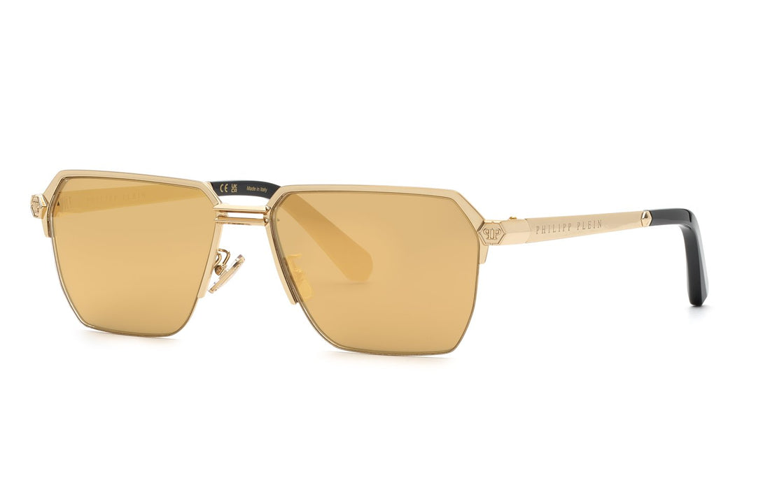 Óculos de sol philipp plein spp225 300g dorado square masculino tamanho 61mm - Vista principal