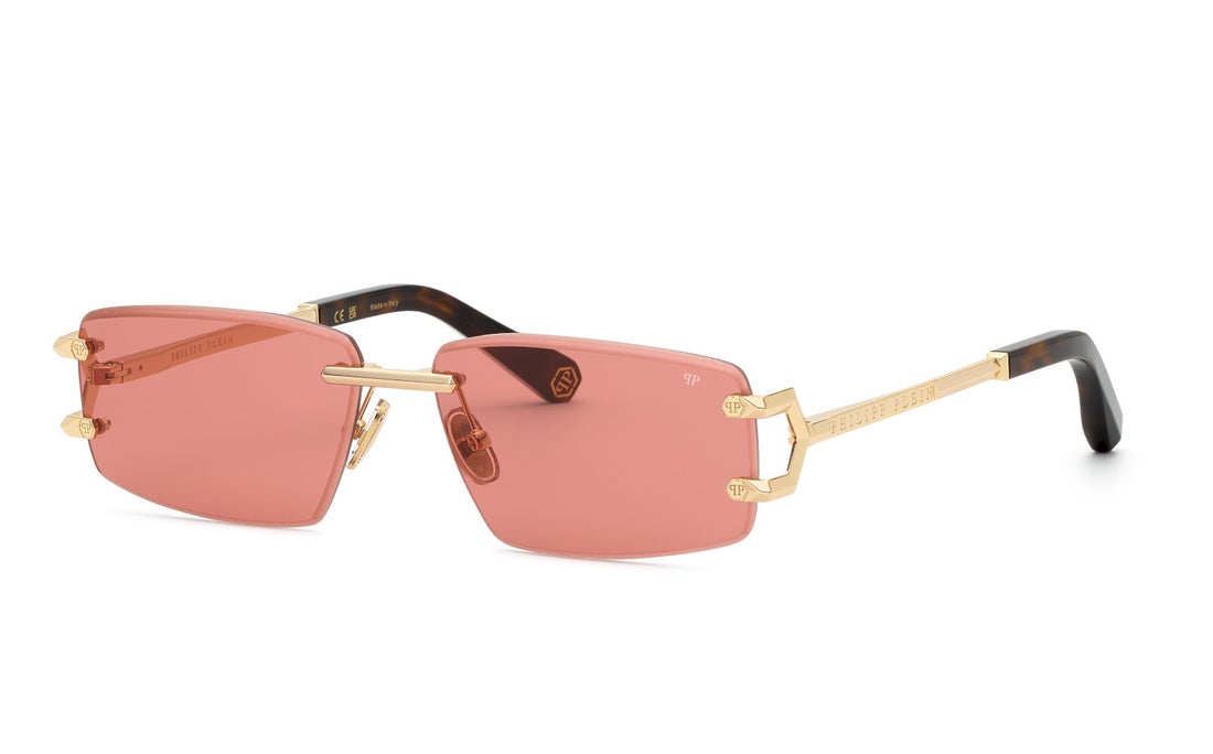 Zonnebrillen philipp plein spp276m 300j dorado geometric masculino maat 60mm - Hoofdaanzicht