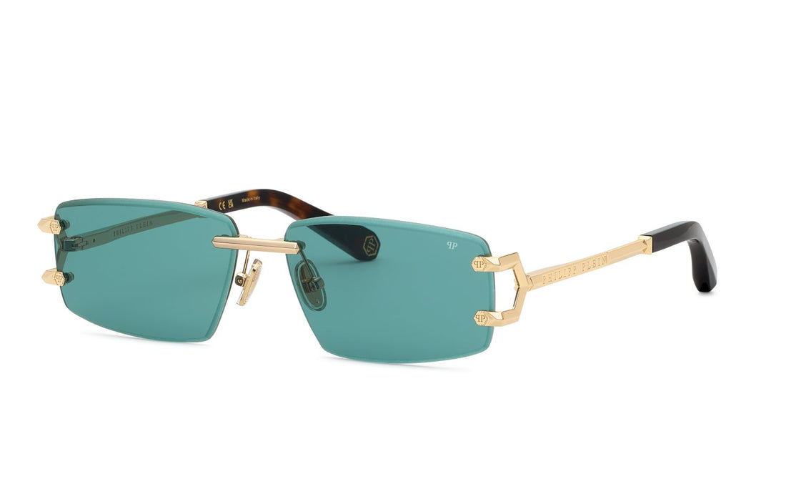 Zonnebrillen philipp plein spp276m 300v dorado geometric masculino maat 60mm - Hoofdaanzicht