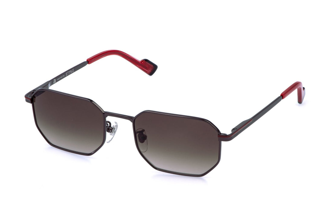 Sonnenbrillen sting sst581 0593 plateado geometric masculino größe 55mm - Hauptansicht