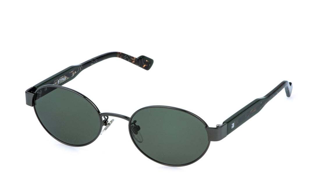 Óculos de sol sting sst599 0568 plateado oval unisex tamanho 53mm - Vista principal