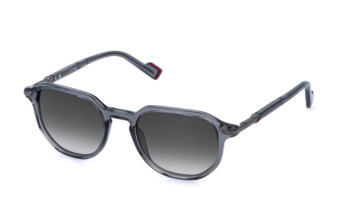 Óculos de sol sting sst601 0868 gris pantos masculino tamanho 51mm - Vista principal