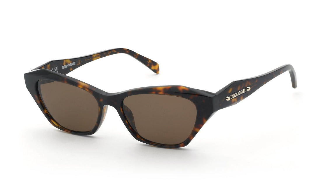 Óculos de sol zadig&voltaire szv469 0743 marron cat eye femenino tamanho 54mm - Vista principal