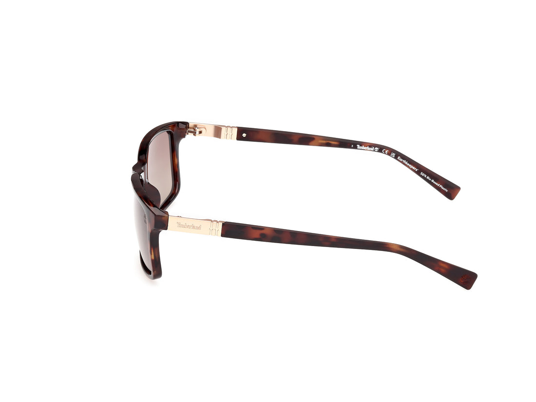 Occhiali da sole timberland tb00019 52h havana rectangular masculino taglia 58mm - Vista dettagliata