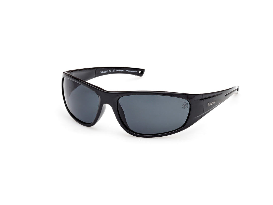 Óculos de sol timberland tb00033 01d negro rectangular masculino tamanho 66mm - Vista principal