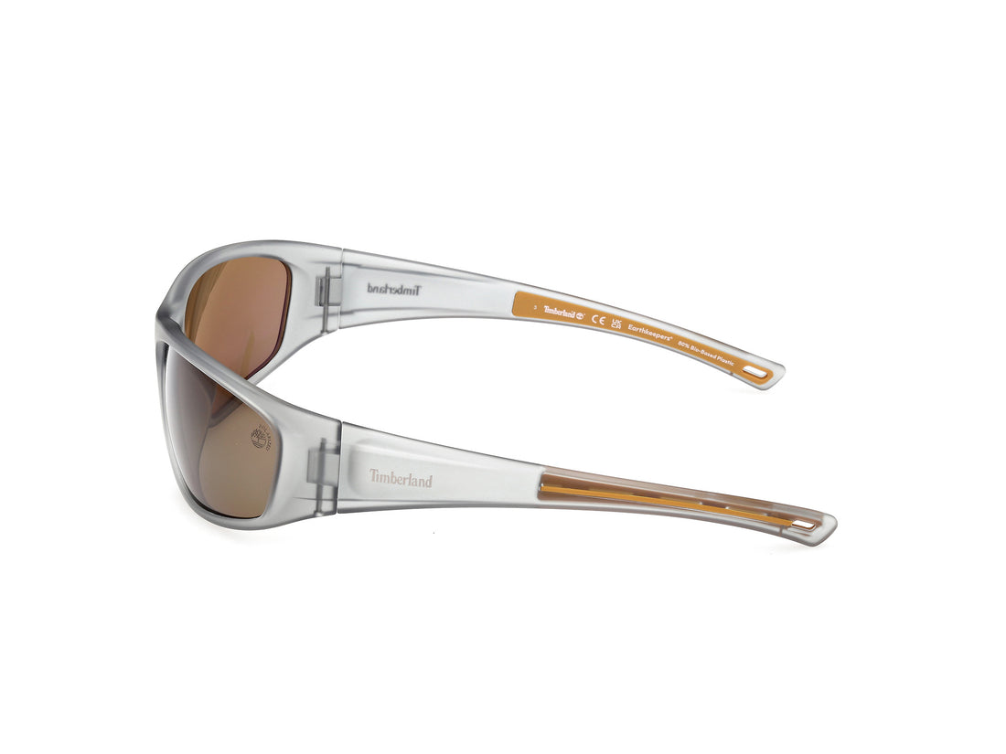 Occhiali da sole timberland tb00033 20h gris rectangular masculino taglia 66mm - Vista dettagliata