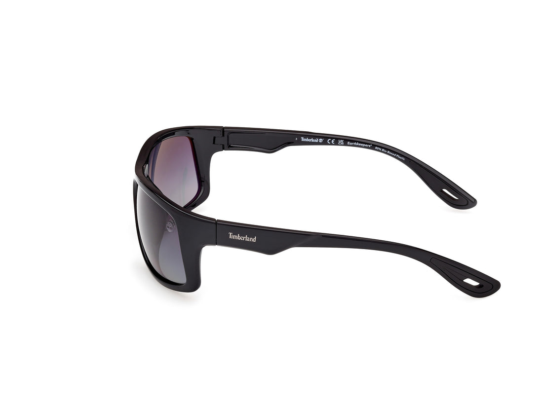 Óculos de sol timberland tb00034 01d negro rectangular masculino tamanho 62mm - Vista de detalhe