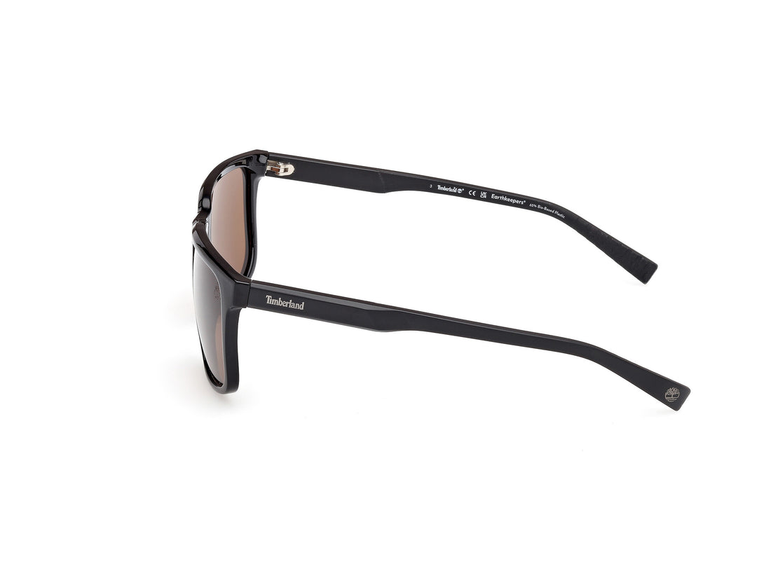 Óculos de sol timberland tb00037 01h negro square masculino tamanho 59mm - Vista de detalhe