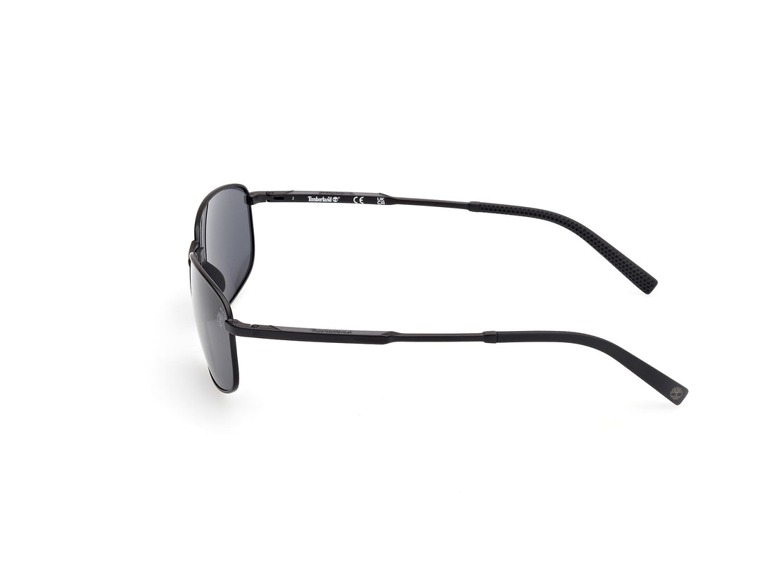 Óculos de sol timberland tb00041 02d negro rectangular masculino tamanho 61mm - Vista de detalhe