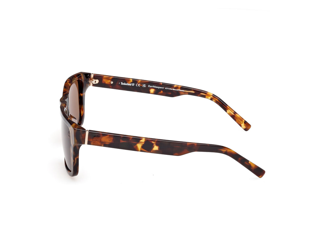 Óculos de sol timberland tb00042 54h havana square masculino tamanho 55mm - Vista de detalhe