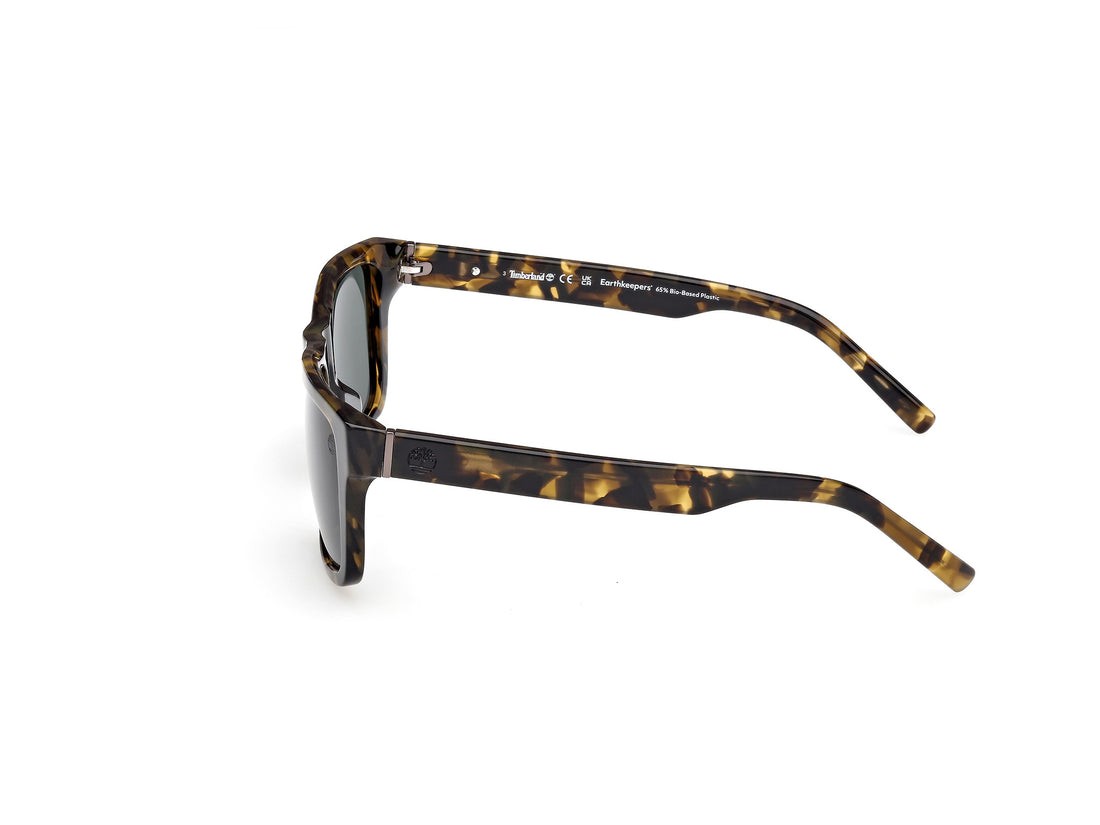 Óculos de sol timberland tb00042 55r havana square masculino tamanho 55mm - Vista de detalhe