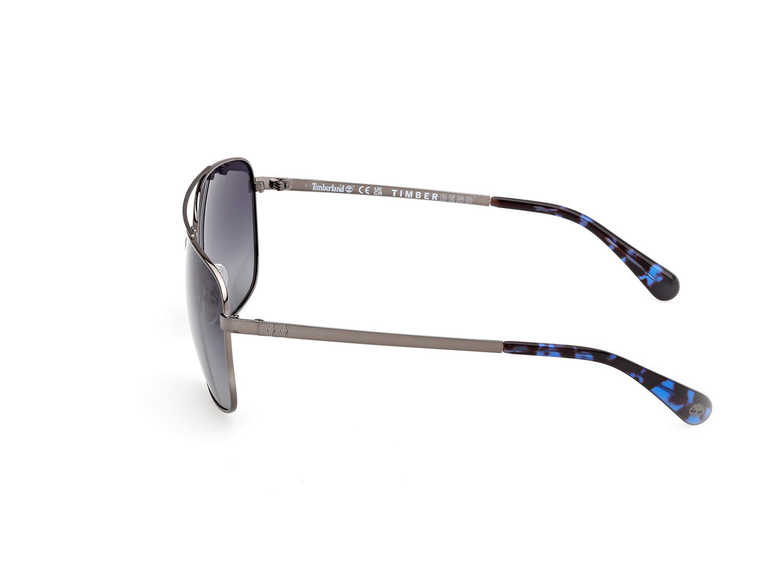 Óculos de sol timberland tb00044 08d plateado navigator masculino tamanho 65mm - Vista de detalhe
