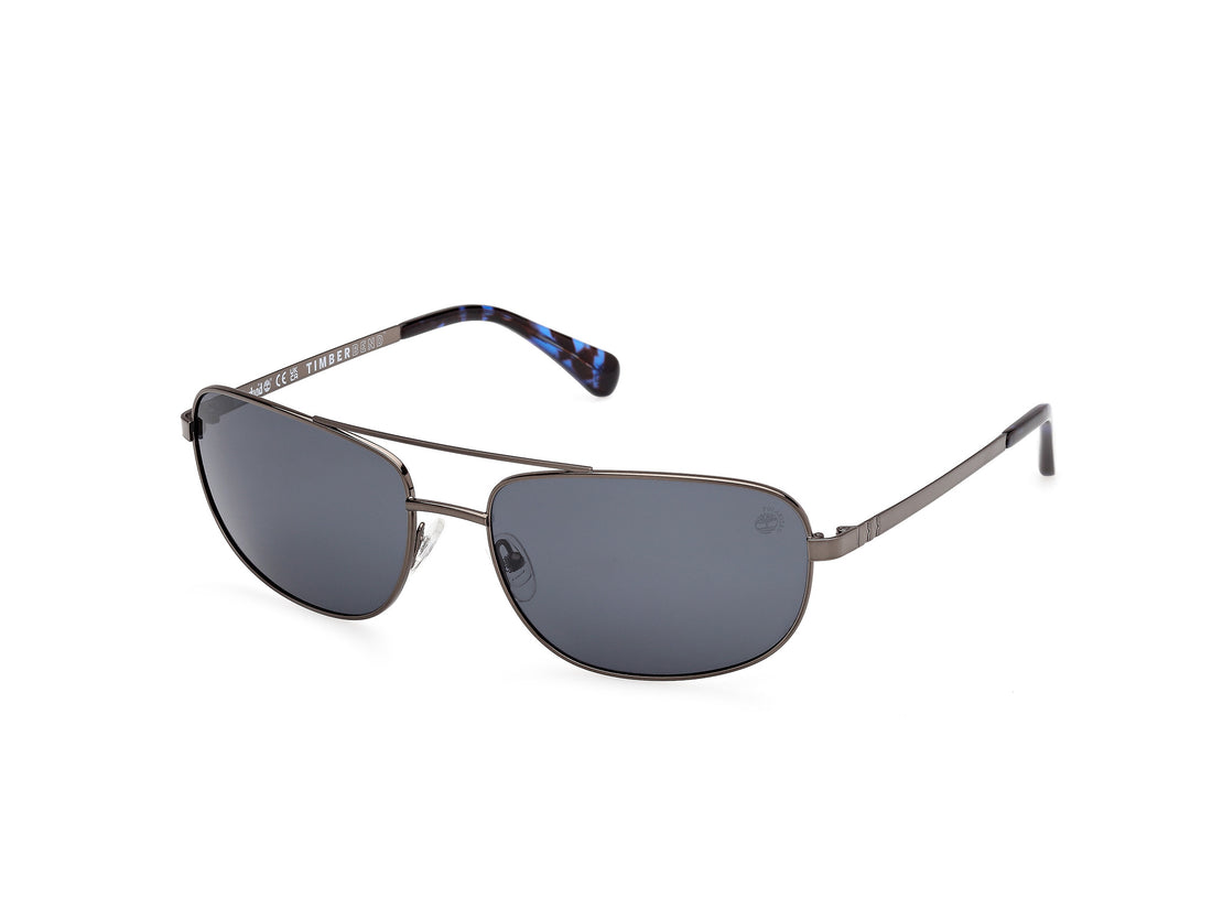 Óculos de sol timberland tb00045 08d plateado navigator masculino tamanho 66mm - Vista principal