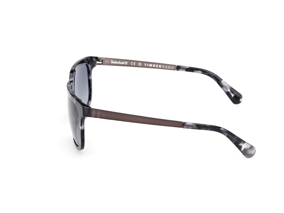 Óculos de sol timberland tb00064 55d havana rectangular masculino tamanho 60mm - Vista de detalhe