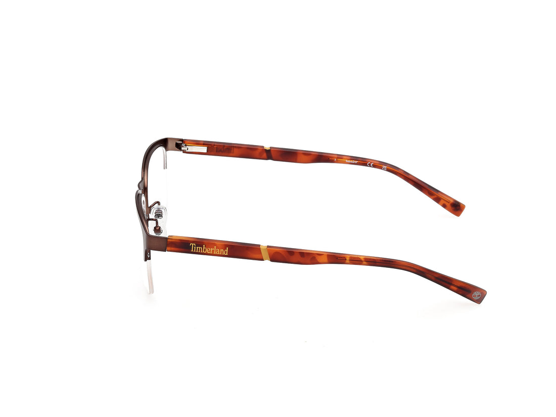 Occhiali da vista timberland tb1841-h 049 marron rectangular masculino taglia 56mm - Vista dettagliata