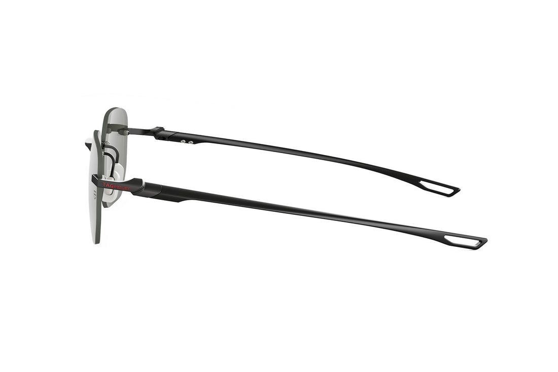 Sunglasses tag heuer mini vingtsept rimless th40035u 02a black rectangular masculino size 55mm - Detailed view