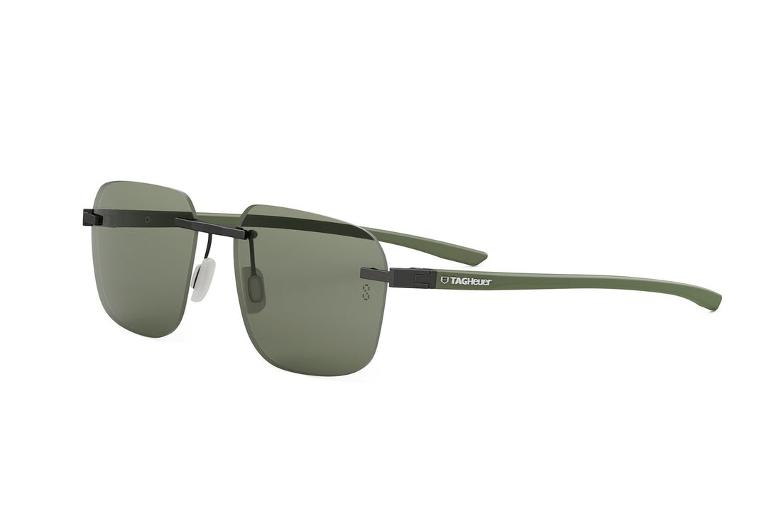 Sunglasses tag heuer essential rimless th40038u 09n grey pilot masculino size 56mm - Main view