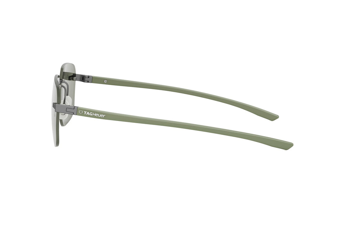 Sunglasses tag heuer essential rimless th40038u 09n grey pilot masculino size 56mm - Detailed view