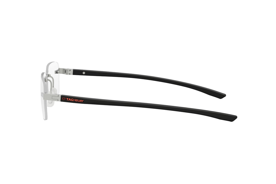 Prescription glasses tag heuer essential rimless th50030u 007 silver rectangular masculino size 58mm - Detailed view
