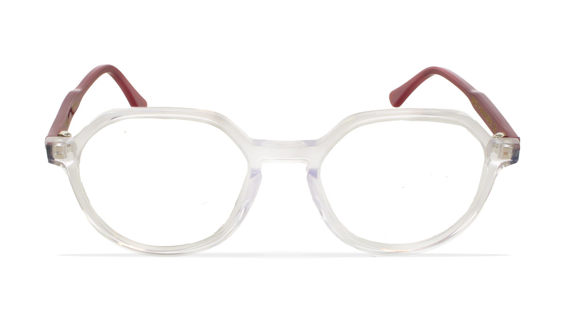 Occhiali da vista greyhounders tulip crystal / garnet transparente geometric unisex taglia 50mm - Vista dettagliata