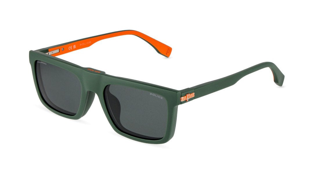Brillen police uk180 j98p verde square infantil größe 50mm - Hauptansicht