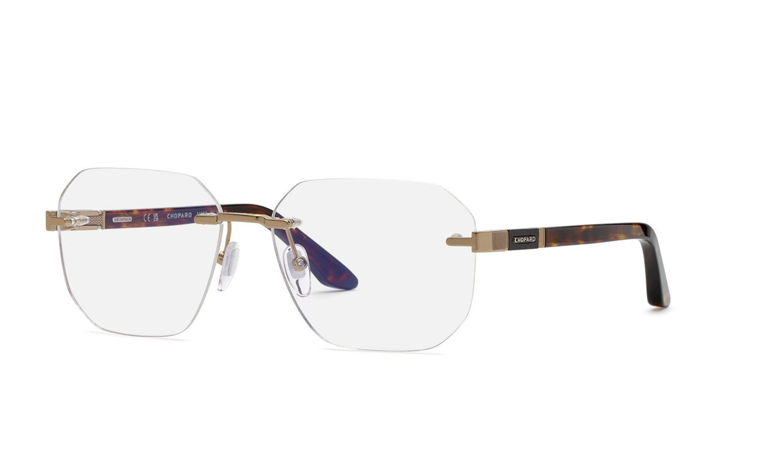 Occhiali da vista chopard vchm08 08ff dorado square masculino taglia 59mm - Vista principale