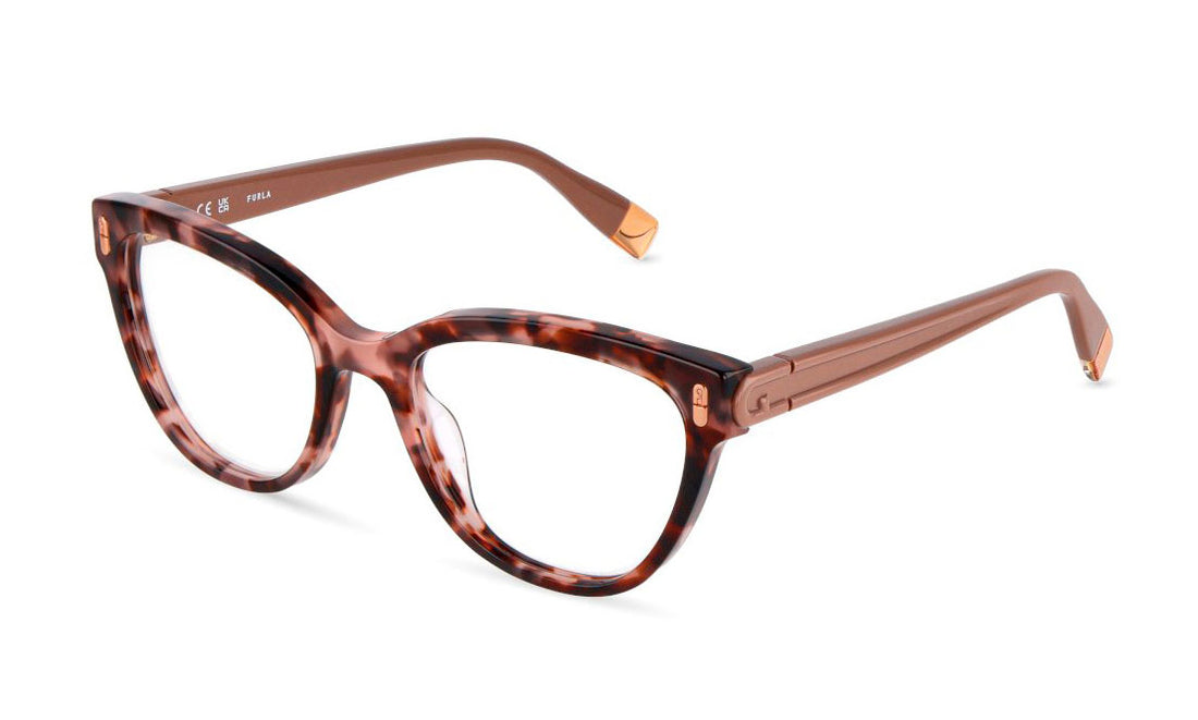 Brillen furla vfua96 0xap marron square femenino größe 53mm - Hauptansicht