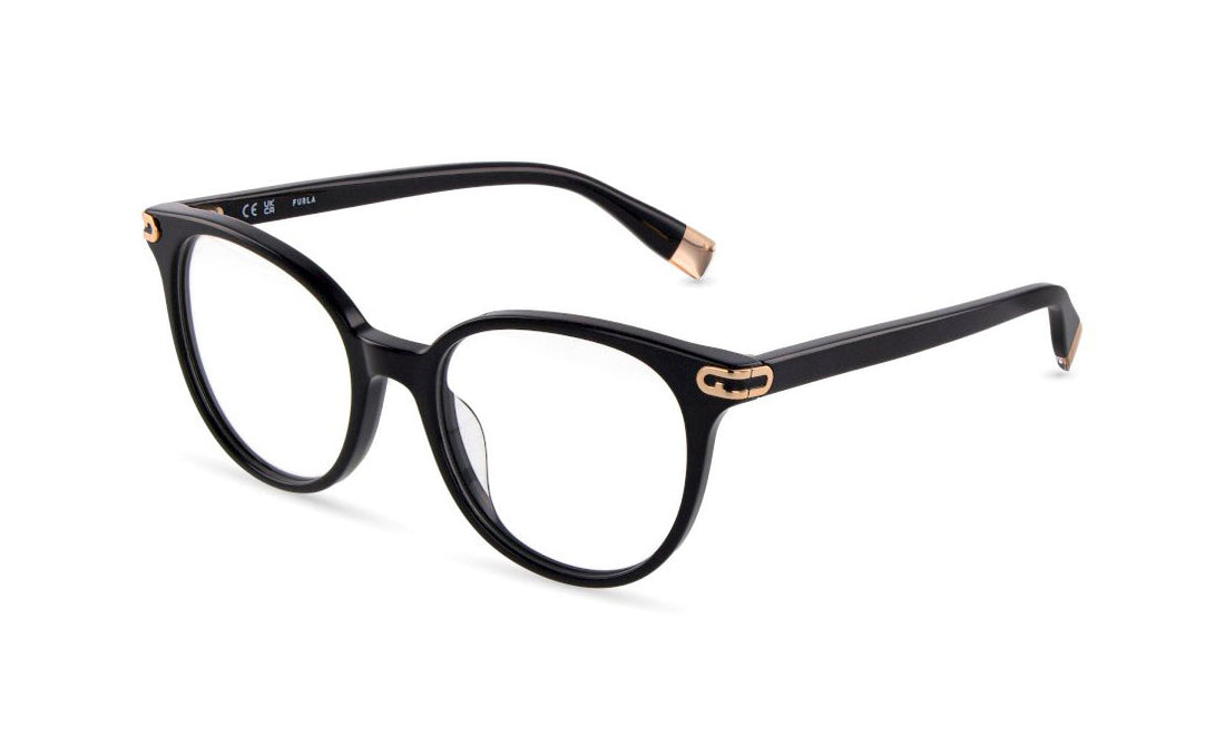 Brillen furla vfua97 0700 negro pantos femenino größe 51mm - Hauptansicht