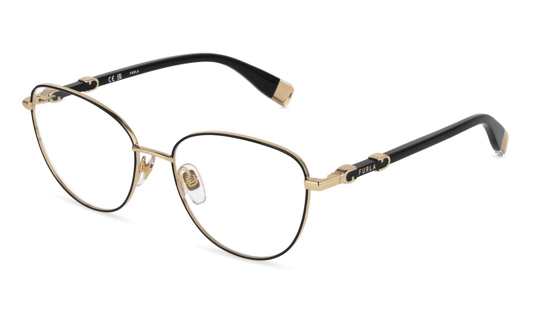 Óculos graduados furla vfub57 0301 dorado butterfly femenino tamanho 54mm - Vista principal