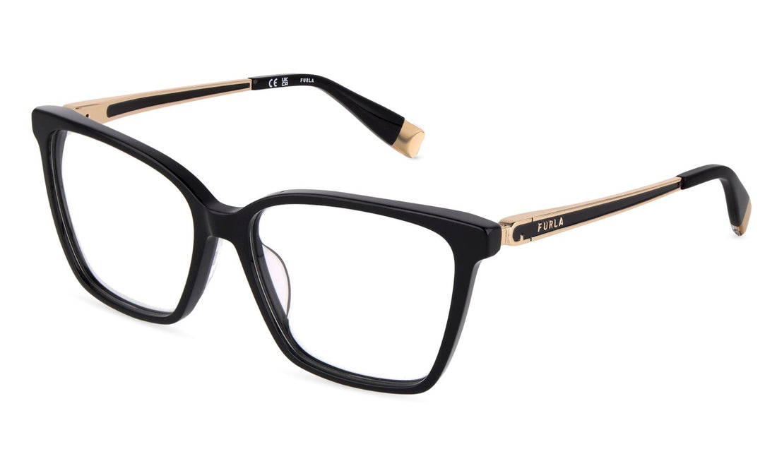 Óculos graduados furla vfub60 0700 negro square femenino tamanho 55mm - Vista principal