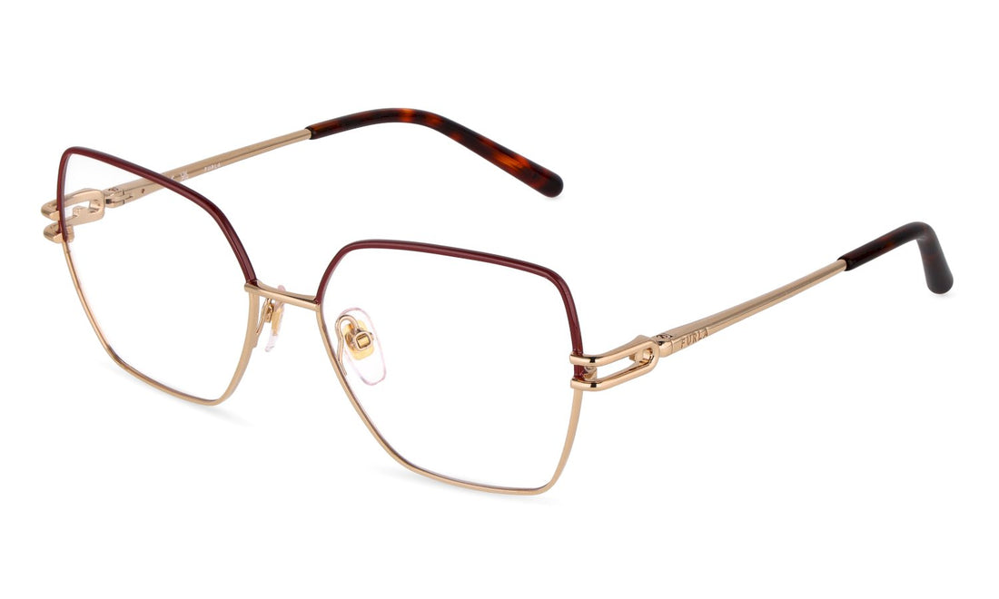 Óculos graduados furla vfub65 0307 dorado square femenino tamanho 54mm - Vista principal